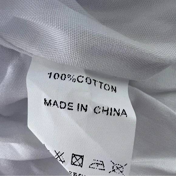 NWT* Pink Diamond White 100% Cotton Tiered Mini Dress Size 8 - Picture 11 of 16